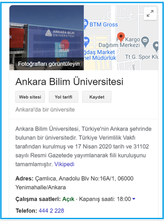 Ankara Bilim Üniversitesi Nerede, Nasıl Gidilir? Hangi Fakülteler ve Bölümler Var? 3
